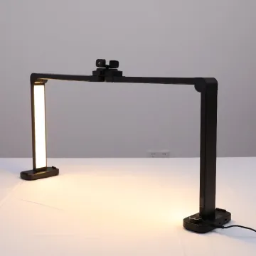 Half Moon Nail Artist Desk Lamp with Phone Clip for Salon Manicure Tattoo