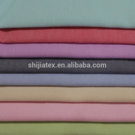 POLYESTER COTTON PIECE DYED COMBED OXFORD GARMENT FABRIC