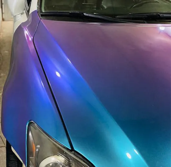 gloss diamond diamond blue car vinyl wrap