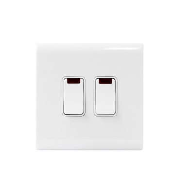 20AX 250V Double Pole Switch with Neon White