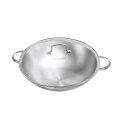 High Quality 15inch Stainless Steel Wok