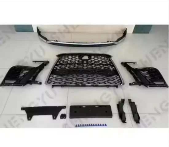 Car Front Lip and Grille for Lexus LX600 2022 F-Sport Facelift