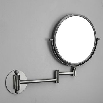 Hotel Bathroom Wall-Mounted Rotating Makeup Mirror - Double Sided Shaving Vanity Mirror