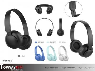 Adjustable Bluetooth On-ear Headphone Light weight headset