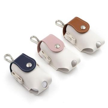 Wholesale High-Quality PU Leather Golf Ball Pouch with Tee Holder and Hook - Storage Case for 2 Balls