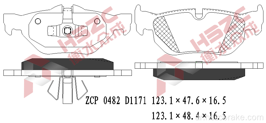 FMSI D1171 لوحة الفرامل السيراميك لسيارة BMW