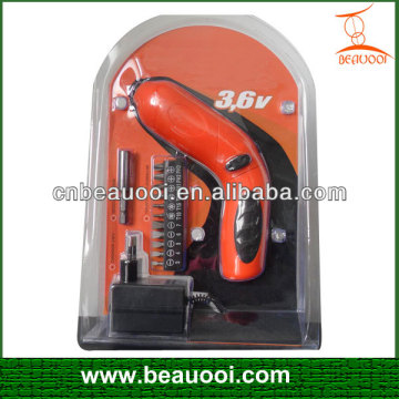 3.6V Cordless Screwdriver with GS,CE,EMC certificate