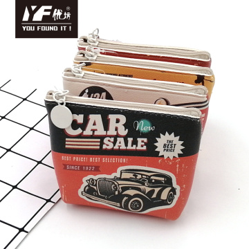 Retro garage style PU coin purse