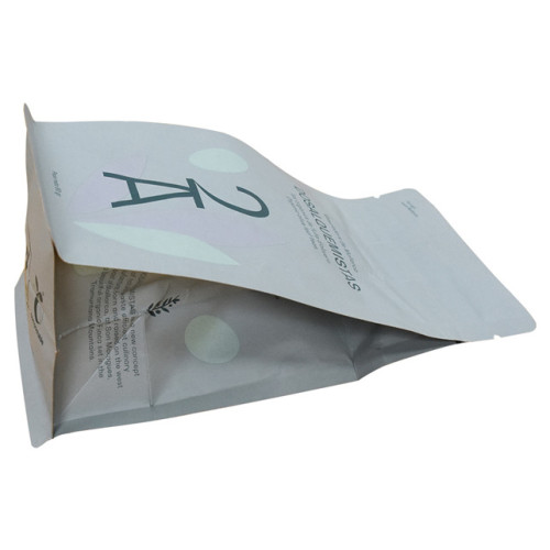 Compostable kraft 340g coffee packaging with valve