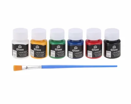 6 Color Acrylic Paint Set for Art Supplies, Wall Art, Graffiti, and Watercolor Gouache