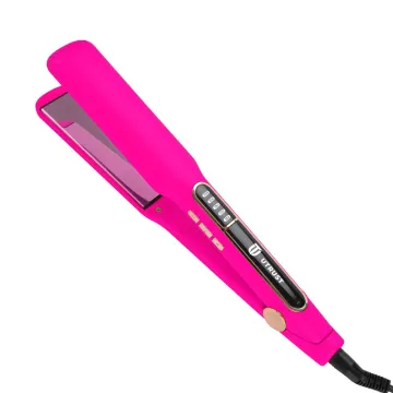 Pink Titanium Coated Professional Wide Hair Straightener