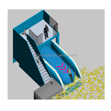 Custom Inflatable Trapeze Bounce Bag Trampoline Park Air Cushion