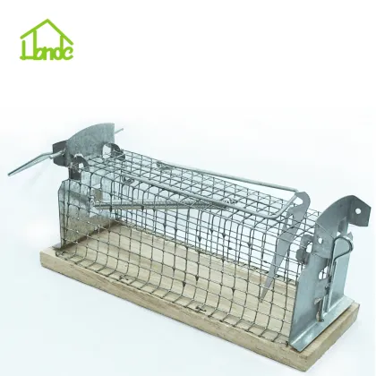 Wooden Base Live  Mouse Trap Cage