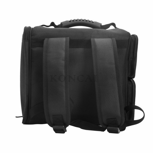 Black small portable shoulder nylon beauty cosmetic bag and box makeup kit