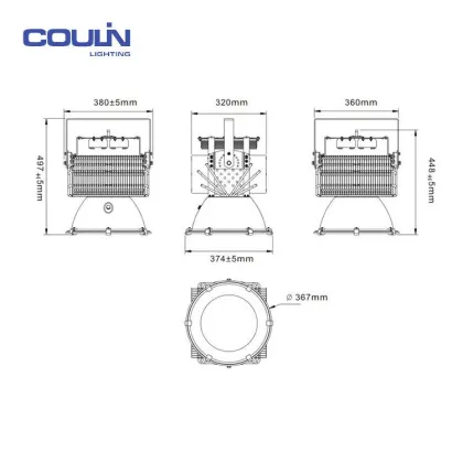 Environmental Material You Tube Jizz High Bay Light 200W