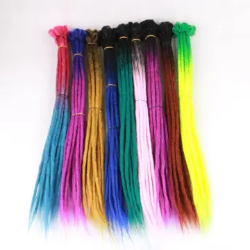 More than 90 colors 20" 22" Synthetic Dreadlock Braids Crochet Locs Handmade Dreadlocks Hair Extensions