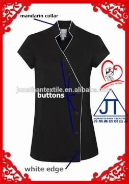 New design good quality V neck nurse top/nurse uniform wear women type