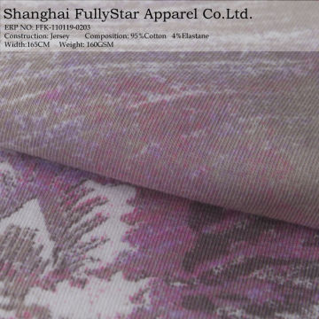 printed fabric knitted cotton fabric