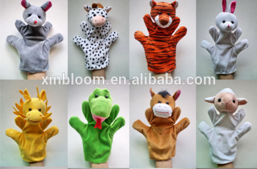 kindergarden kid's education toys 12 zodiac sign little animal 22cm height plush hand puppet 12 in 1 set doll