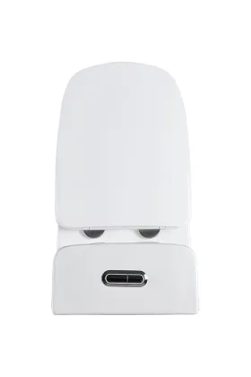 Modern Bathroom White Siphon Toilet - Hot Selling Ceramic Floor Type Sanitary Ware