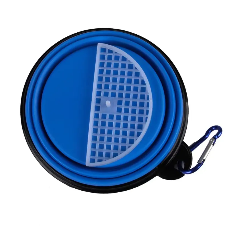 2 in 1 Portable Dog Water Bottle with Collapsible Dog Food Bowl
