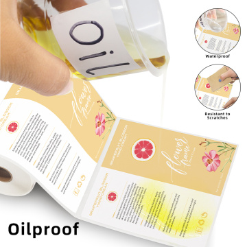 PP/PE Hand Cream Custom Printing Label