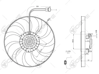Car cooling radiator fans for VW TRANSPORTER