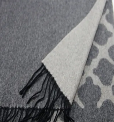 100% Wool Jacquard Shawl Long Big Shawl New