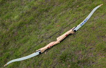 Colored wooden recurve bow for child /adult
