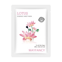 Wholesale Flower Scent Lotus Face Sheet Mask