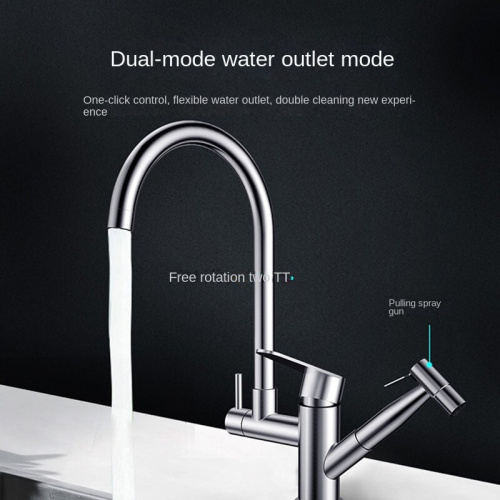 304-Stainless Steel Sink Tap Pull out Kitchen Faucets