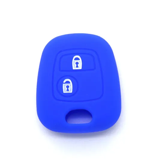 Silicone key cover for peugeot 206
