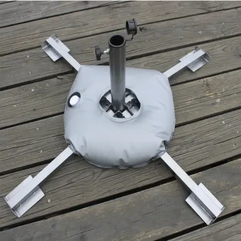 Umbrella Base Round Filling Water Weight Bag Tools 7L Flag Stand Accessories Outdoor Supplies Foldable Patio Beach Portable Grey