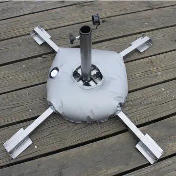 Umbrella Base Round Filling Water Weight Bag Tools 7L Flag Stand Accessories Outdoor Supplies Foldable Patio Beach Portable Grey