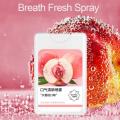 1PC Breath Freshener Peach flavor Mouth Spray Oral Bad fresh Spray Breath Breath Fresh Smoke Breath Remove Herbal
