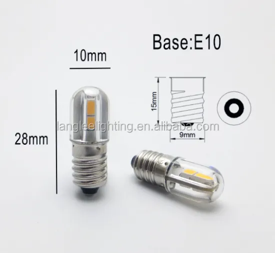 E10 LED Bulb 6V 1W 100LM - Compatible with 6V, 12V, 24V, 36V Ba9s Light Bulb