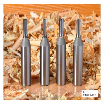 Solid Carbide Straight Router Bits for Woodworking Applications