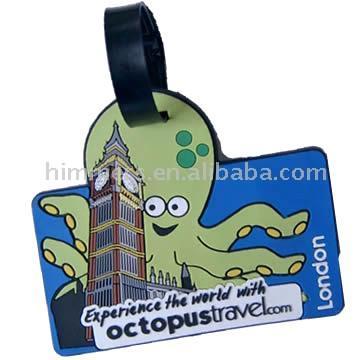 Octopus PVC Luggage Tag