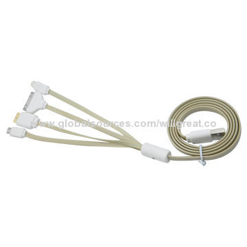 4in1 charging cable for IP4, IP5, micro USB, USB3.0