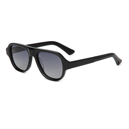 Retro Double Bridge Pilot Acetate Sunglasses ME2007