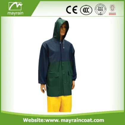 PVC Outdoor Rain Jacket With Pants