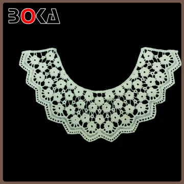 Crochet Collar Applique crochet chemical neck patch