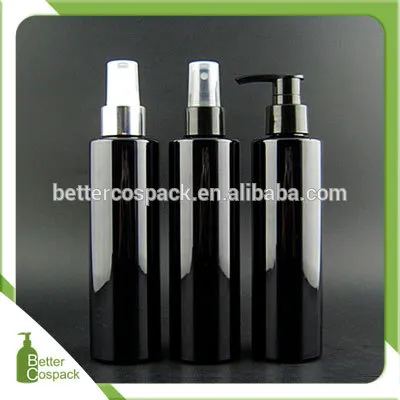 Black bottle black PET bottle black spray bottle for alchhole water