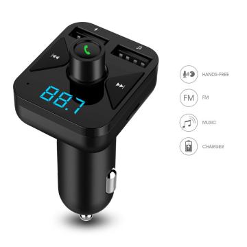 Car MP3 Player with Dual USB Port, FM Transmitter, Charger, and Bluetooth Hands-Free Kit