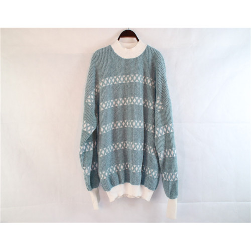 OEM Striped Women's Knitted Bottoming Sweater