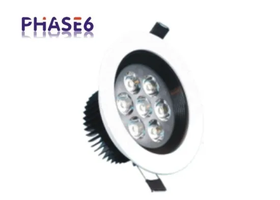 Embedded 7w 700lm High Power Led Recessed Ceiling Lights , Pure White Led Lights