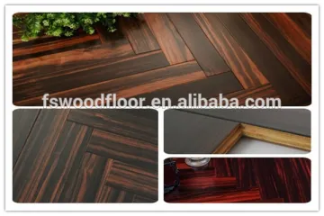 T&G ebony Madagascar herringbone parkett