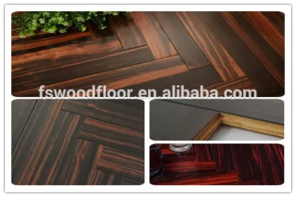 dark ebony parket fashion fishbone supplier
