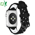 Bracelet Iwatch en silicone bicolore avec bracelet en silicone pour montre