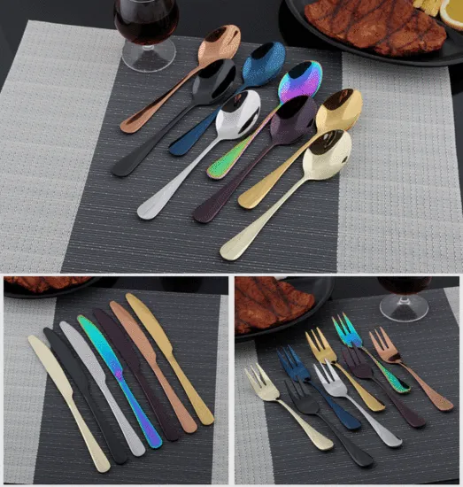 Stainless Steel Steak Knife Fork Spoon Set